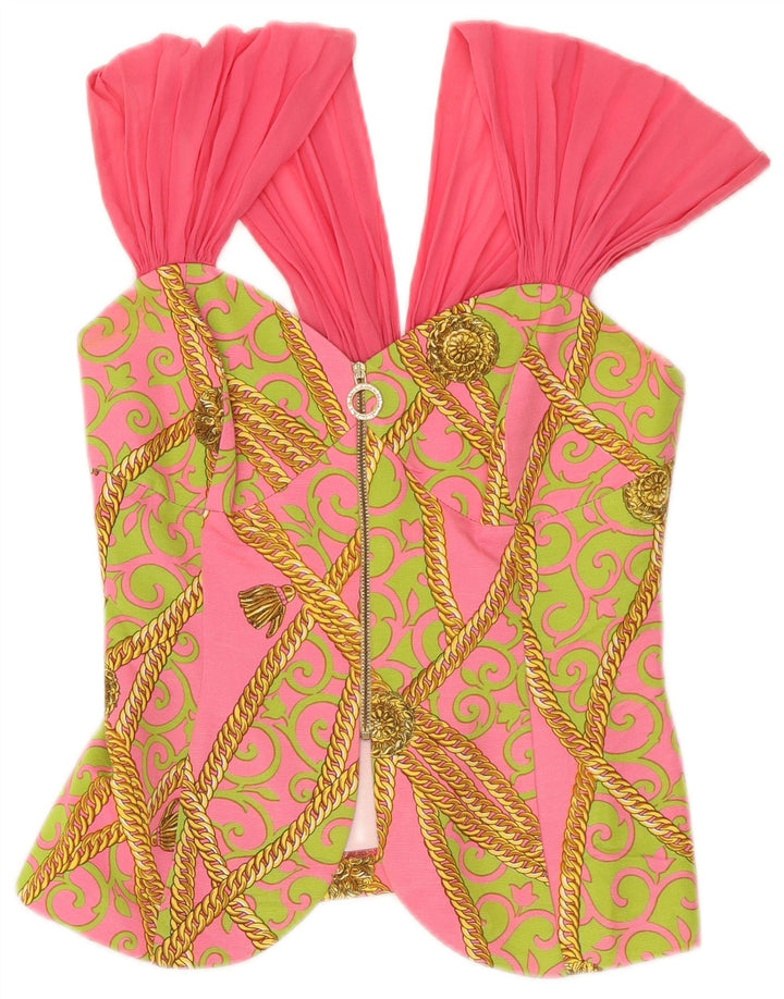 Set de fuste din 2 piese cu grafică vintage pentru femei IT 44 Medium W28 Pink Paisley