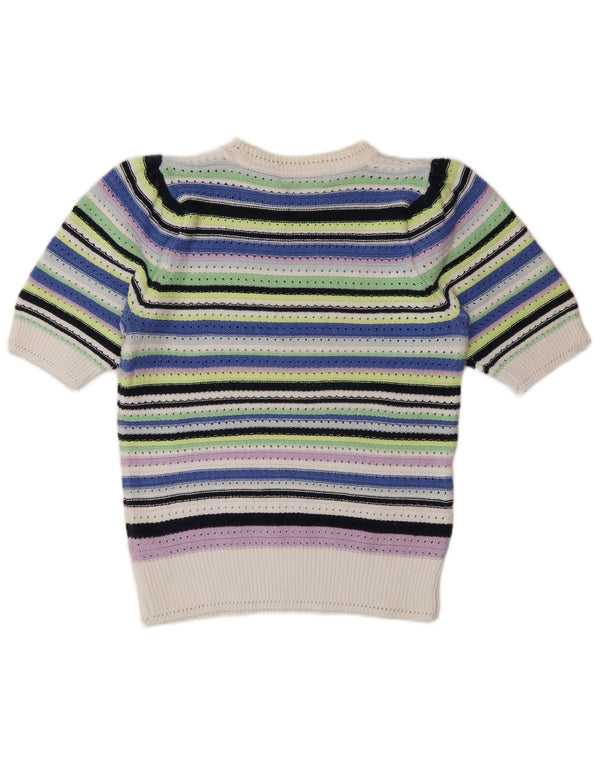 Pulover pentru femei Marks & Spencer cu decolteu triplu UK 10 mic multicolor