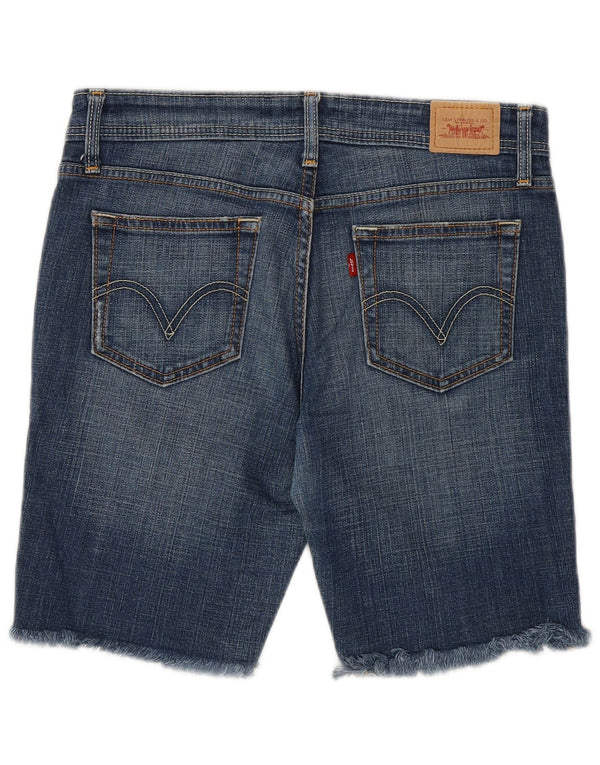 Levi's Womens 518 Low Waist Denim Shorts Size 7 Medium W30 Blue Cotton