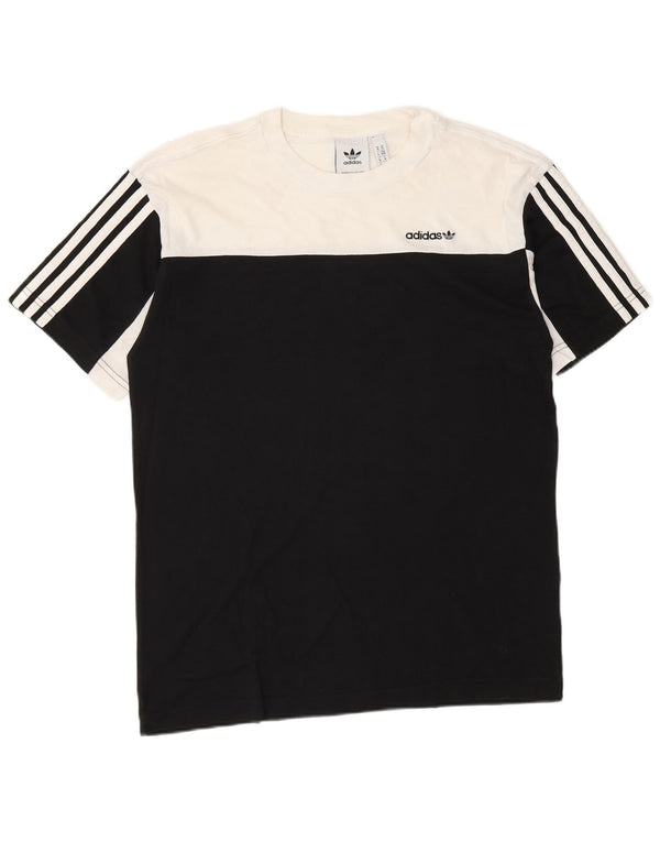 Tricou pentru bărbați Adidas Top Mediu Negru Bumbac Colorblock