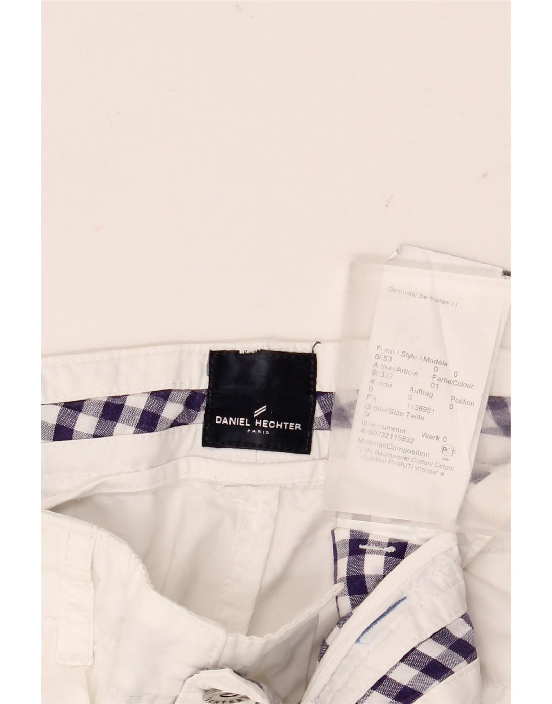 Pantaloni scurți cargo pentru bărbați Daniel Hechter W36, mare, alb, bumbac