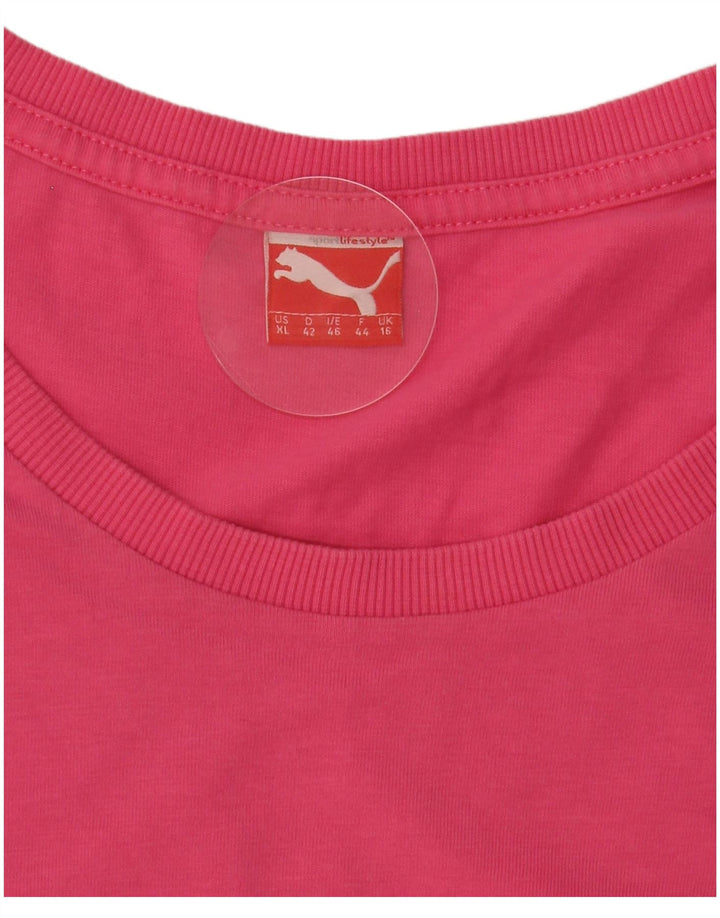 Tricou Puma Femei Top UK 16 Large Pink