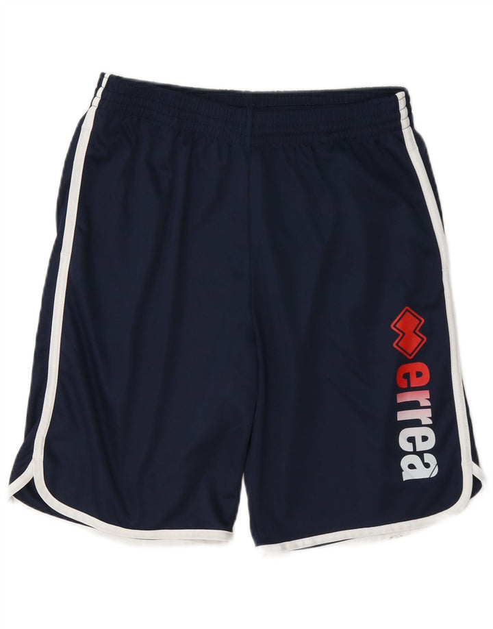Pantaloni scurți sport grafic pentru bărbați Errea, albastru bleumarin mediu