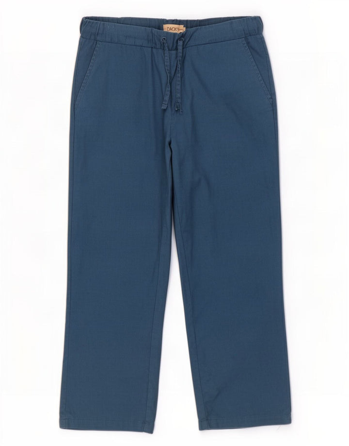 Pantaloni chino drepti pentru bărbați Dack's Mici L32 L25 Bumbac albastru