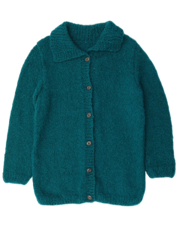 Pulover Cardigan Vintage pentru Damă UK 12 Medium Blue