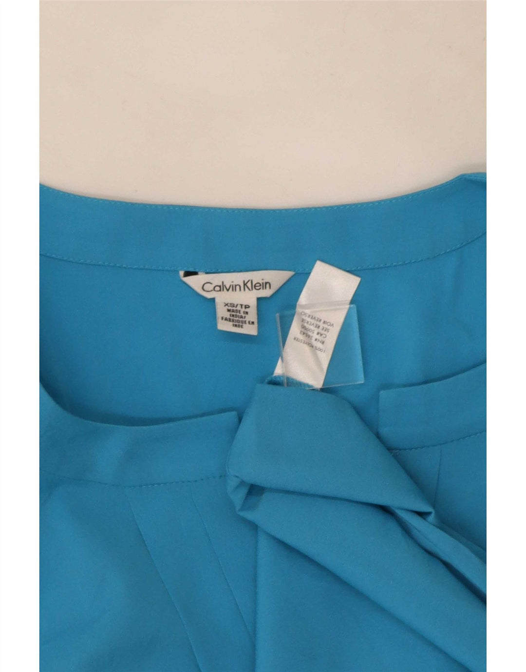 Bluză fără mâneci pentru femei Calvin Klein UK 6 XS Poliester albastru