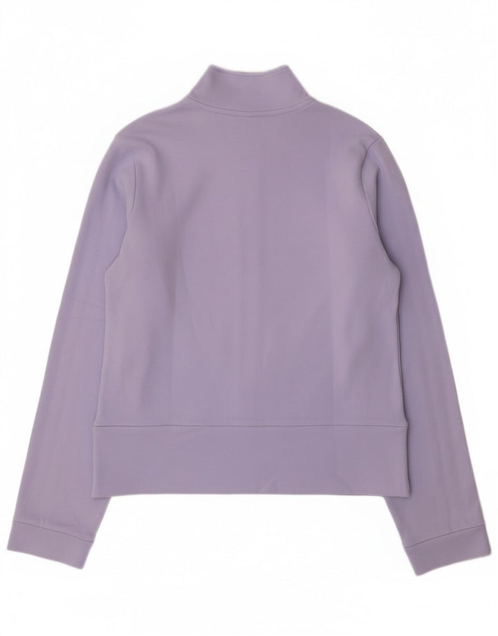 Jachetă de top pentru trening Adidas pentru femei UK 12, bumbac violet mediu