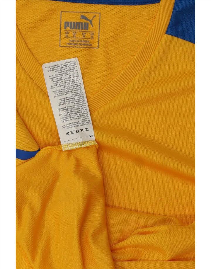 Tricou pentru bărbați PUMA Top XL Galben Poliester color bloc