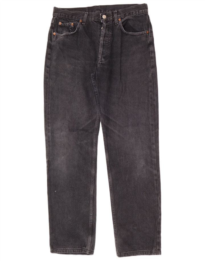 Blugi Levi's 501 drepte pentru bărbați W34 L34 bumbac negru