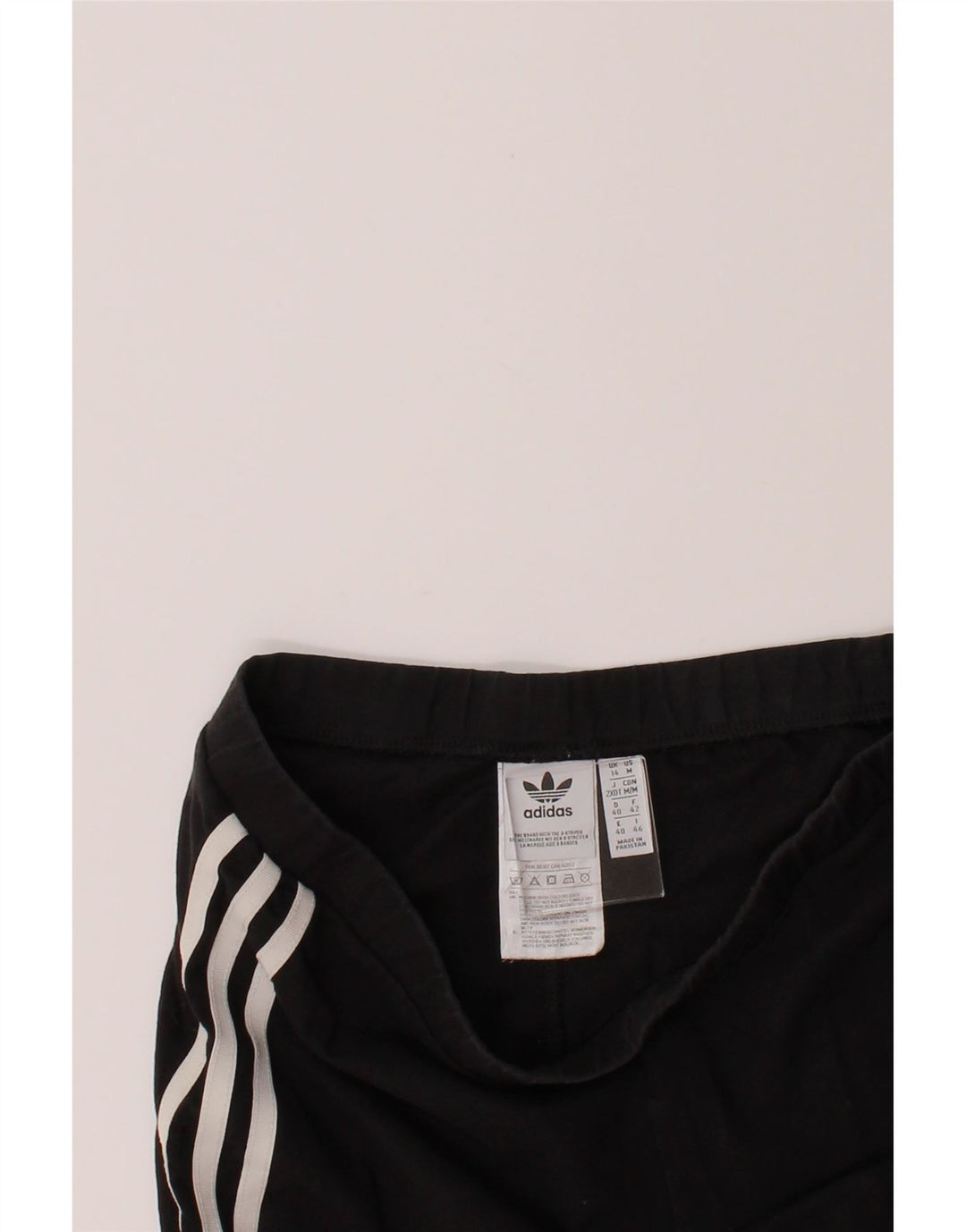 ADIDAS Womens Leggings UK 14 Medium  Black Cotton Vintage Adidas and Second-Hand Adidas from Messina Hembry 