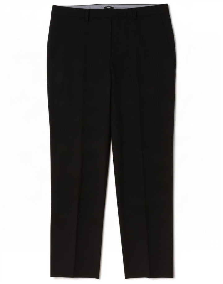 Pantaloni de costum pentru bărbați Marks & Spencer, cu tăiere obișnuită, L36 L31, lână gri