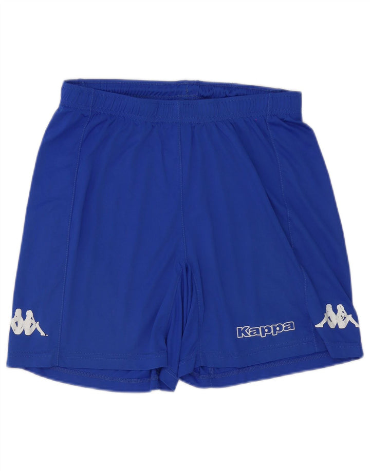 Pantaloni scurți sport grafic Kappa pentru bărbați, poliester albastru mediu