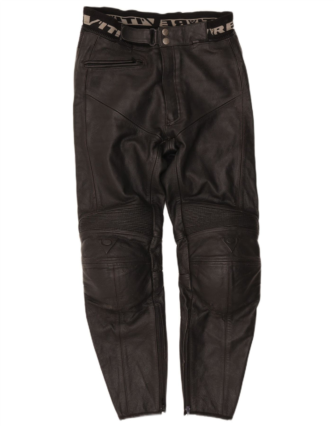 Pantaloni motociclisti din piele pentru bărbați Rev'it IT 48 Medium W30 L29 Piele neagră