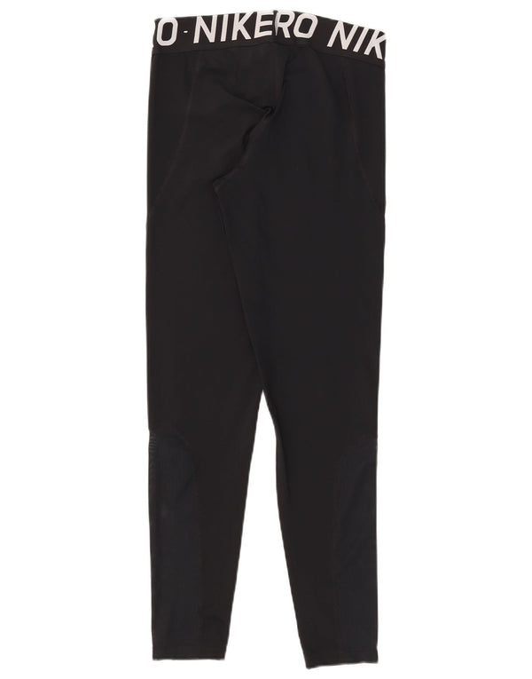 Leggings Nike Dri Fit Graphic pentru femei UK 14, mare, negru, bloc de culoare