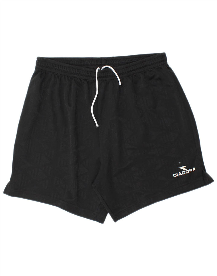 Pantaloni scurți sport Diadora pentru bărbați, mediu negru