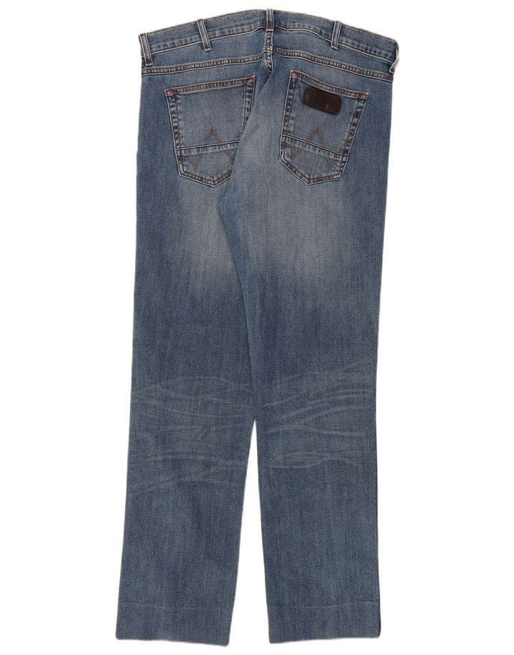 Blugi drepti pentru bărbați Wrangler W38 L32 albastru