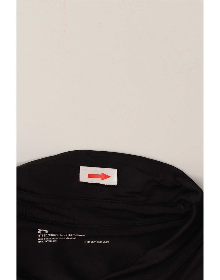 Tricou polo Under Armour pentru bărbați Heat Gear XL, poliester negru