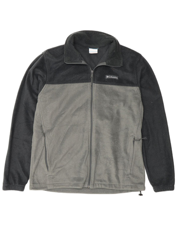 Jachetă fleece pentru bărbați Columbia UK 40 mare, gri, poliester color bloc