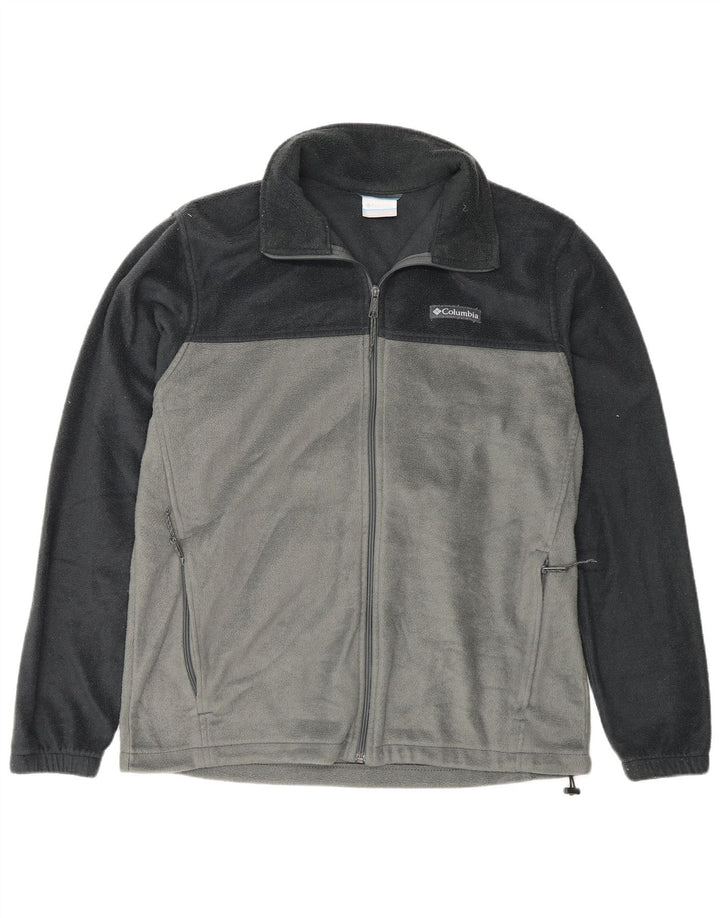 Jachetă fleece pentru bărbați Columbia UK 40 mare, gri, poliester color bloc