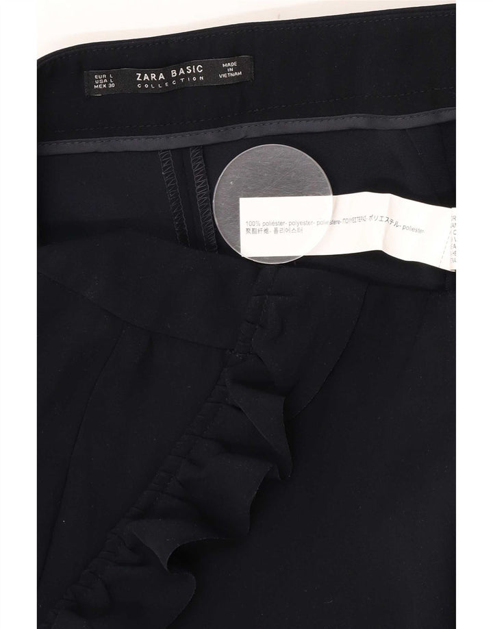 Pantaloni tăiați conici pentru femei Zara L30 L25 Poliester bleumarin