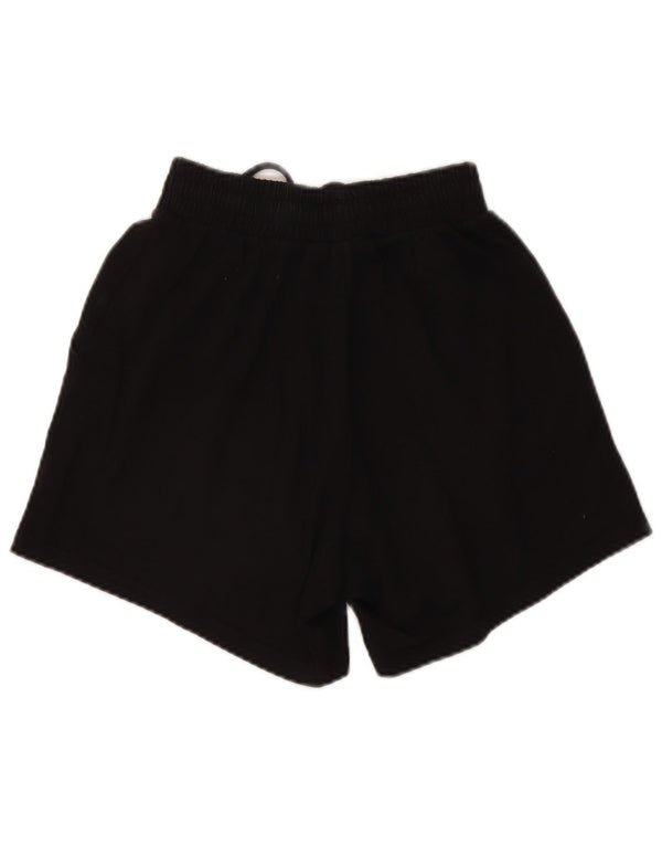 Pantaloni scurți sport grafic Adidas pentru femei UK 6 XS bumbac negru