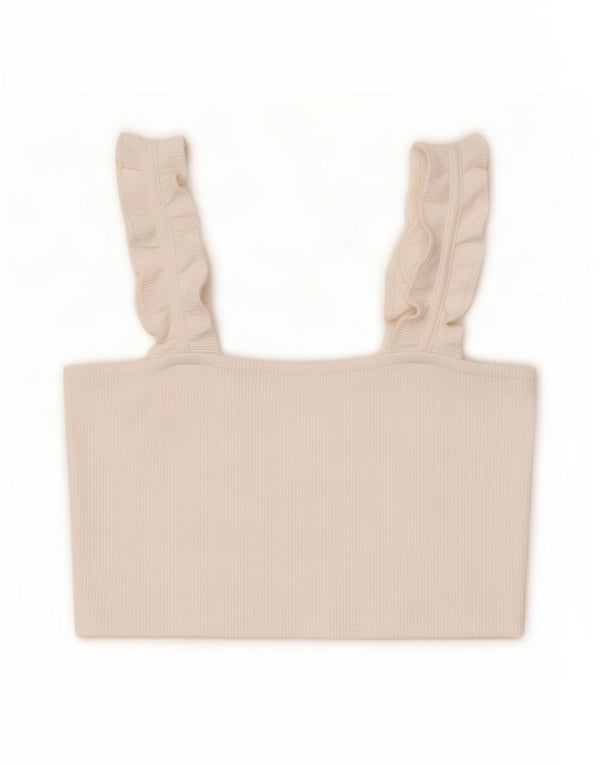 Crop Top pentru femei Zara UK 14 Large White