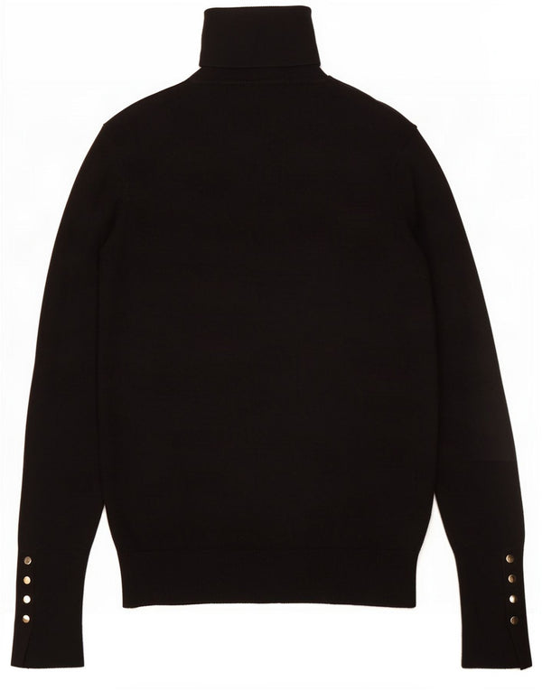 Pulover pentru femei cu gât rulat Zara UK 14 mare negru
