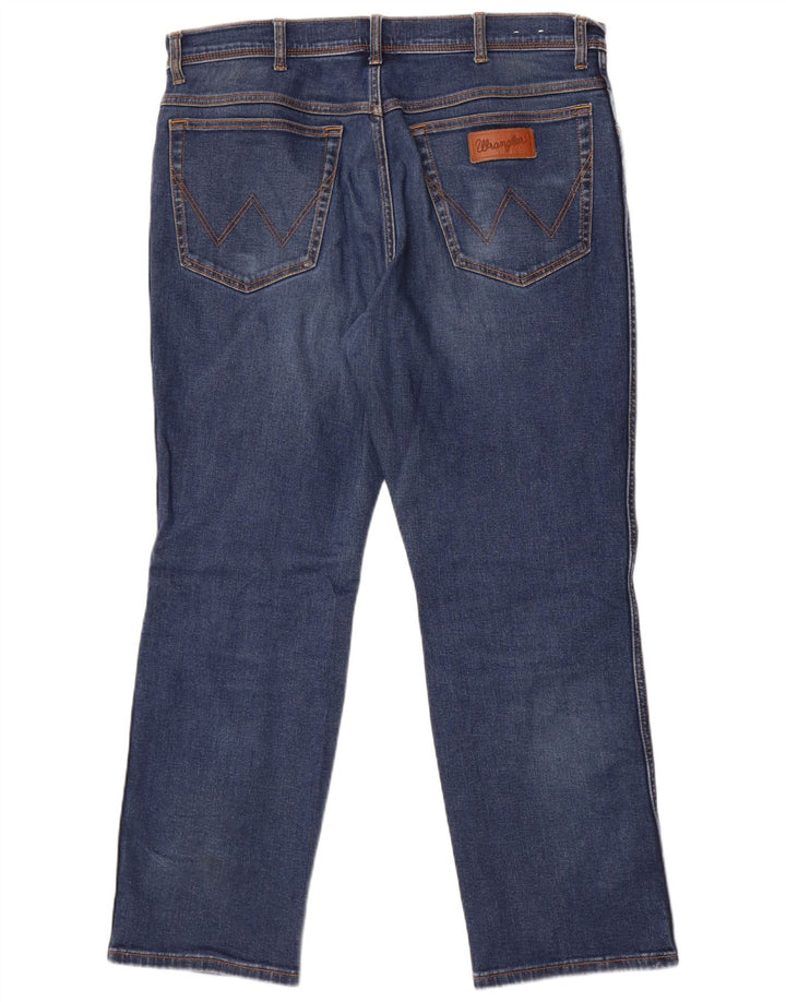 Blugi drepte pentru bărbați Wrangler Texas W38 L30 Bumbac albastru