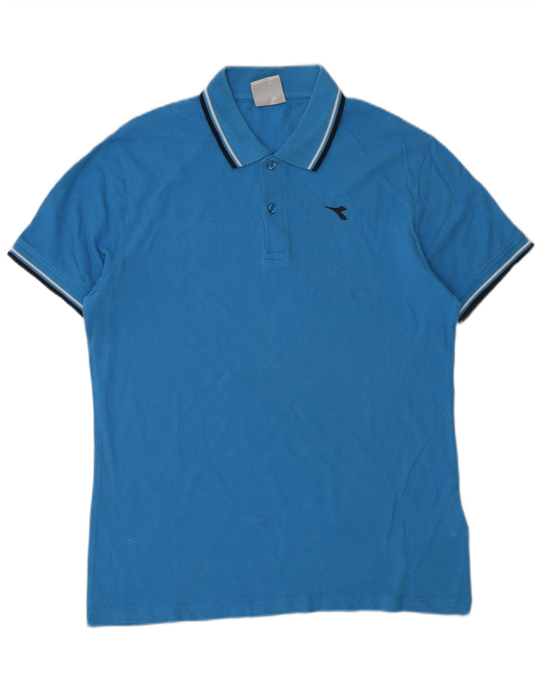 Tricou polo pentru bărbați Diadora, bumbac albastru mediu