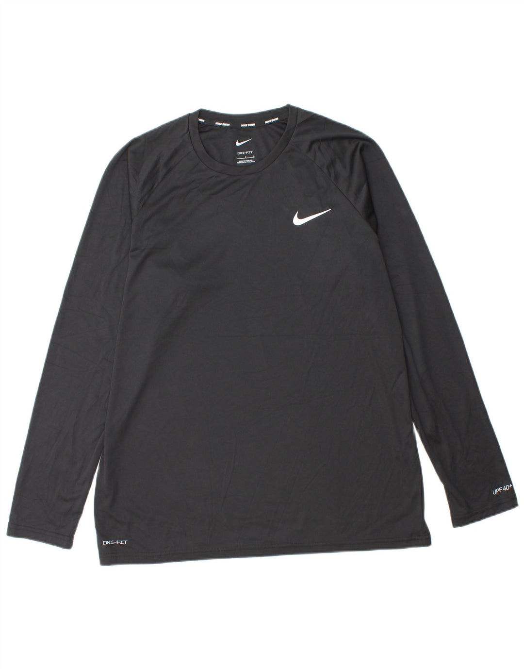 NIKE Dri Fit Top cu mânecă lungă mare, negru
