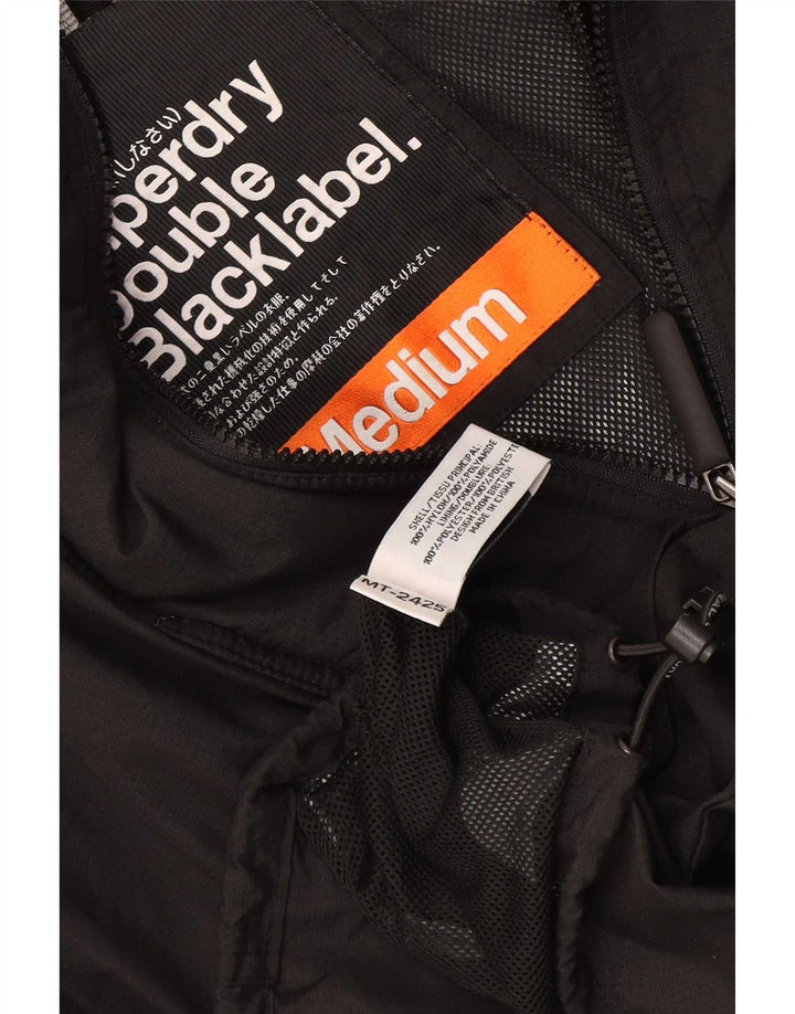 Jachetă Windbreaker Grafică Superdry pentru bărbați UK 38 Medium Black Nylon