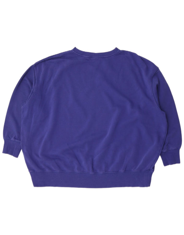 Pulover Nike pentru bărbați, cu grafică largi, bumbac albastru 2XL