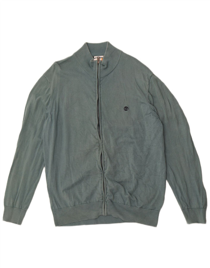 Pulover cardigan pentru bărbați Timberland, bumbac verde XL