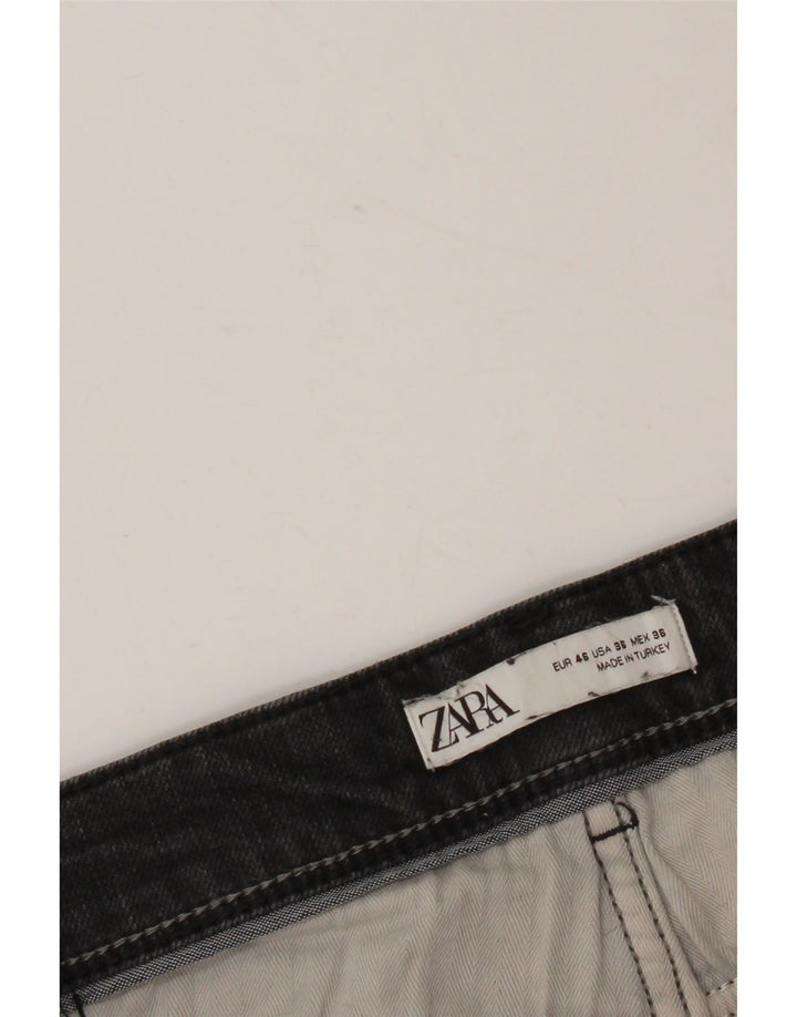 Blugi slim pentru bărbați Zara EU 46 XL W36 L30 negri