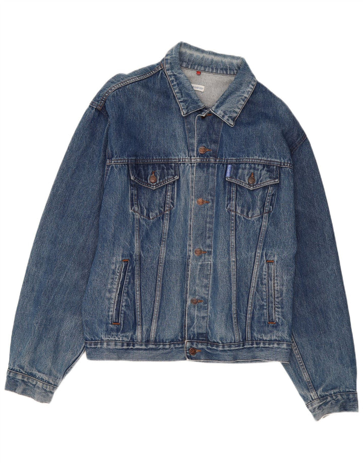Jachetă de blugi vintage pentru bărbați UK 44 2XL Bumbac albastru
