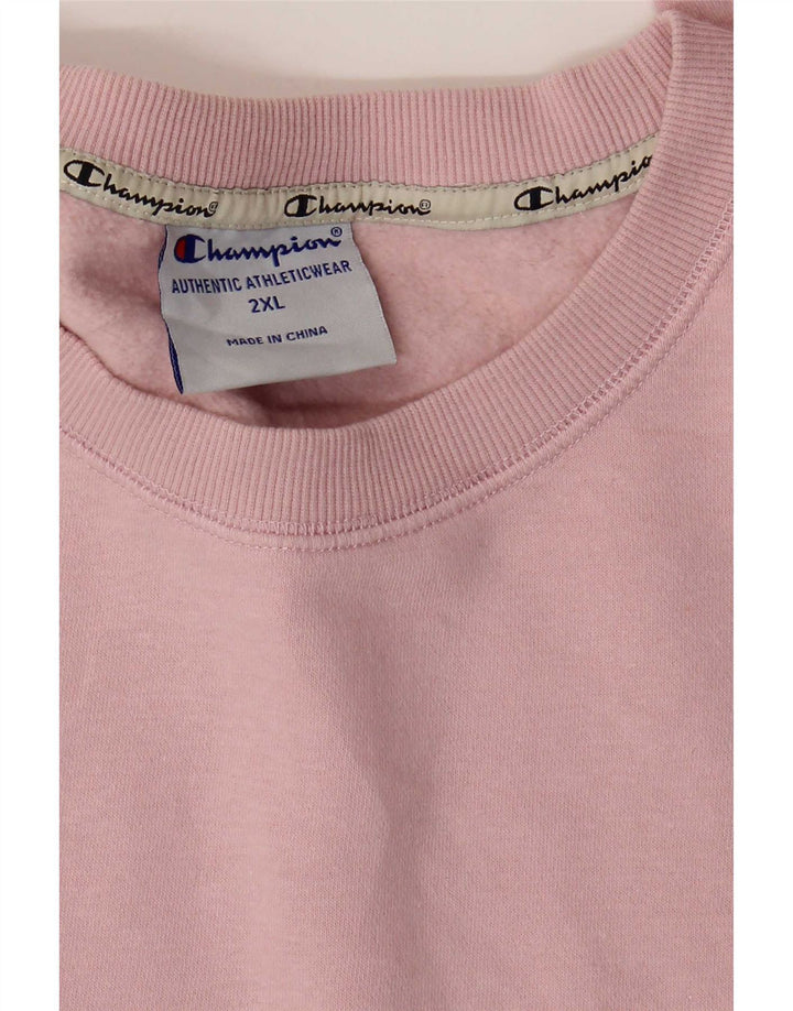 Pulover grafic pentru bărbați Champion, bumbac roz 2XL