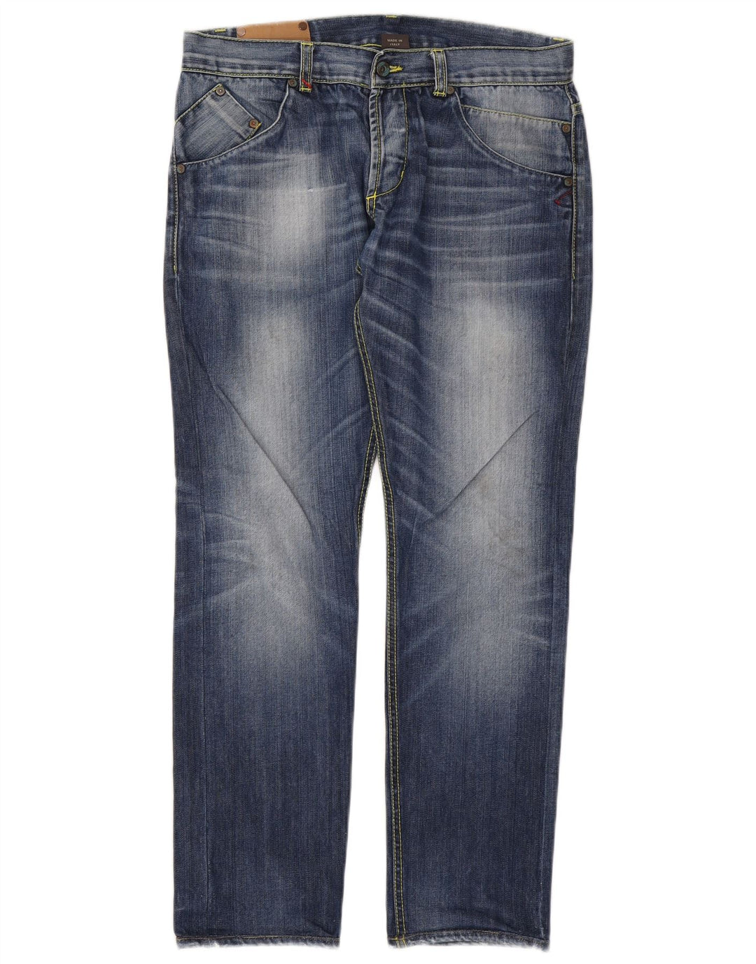 Dondup blugi slim pentru bărbați W32 L30 albastru