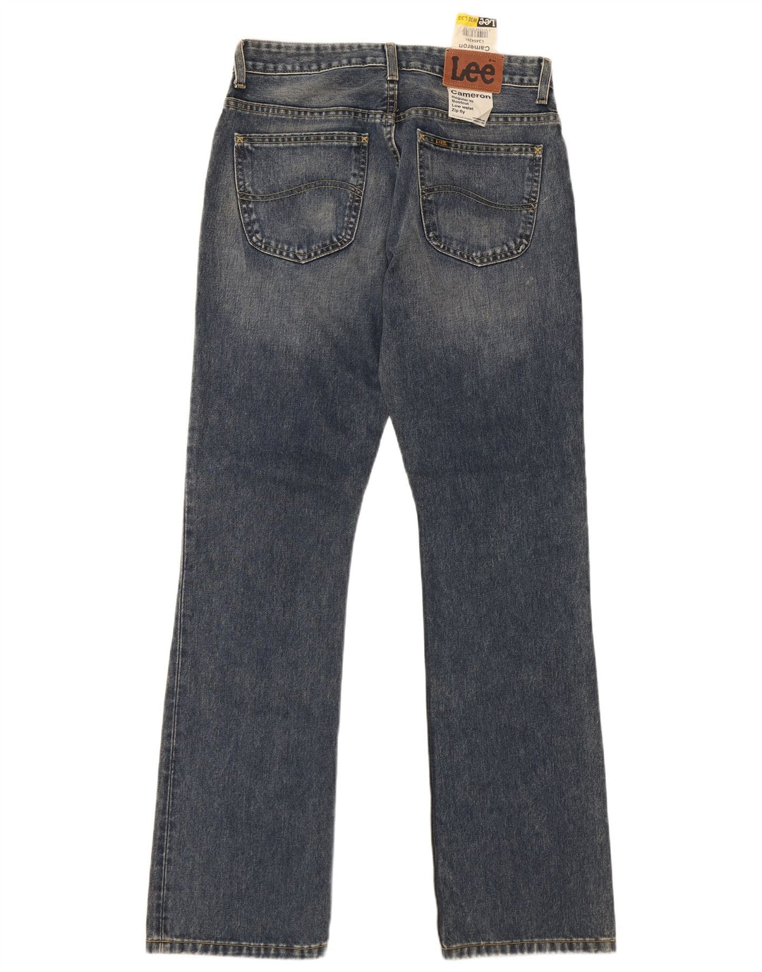 Blugi Lee pentru femei Cameron, talie joasă, cu tăiere obișnuită, cu boboci L30 L33, bumbac albastru