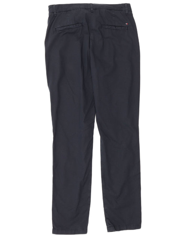 Pantaloni chino slim pentru femei Tommy Hilfiger L36 L30 bumbac bleumarin