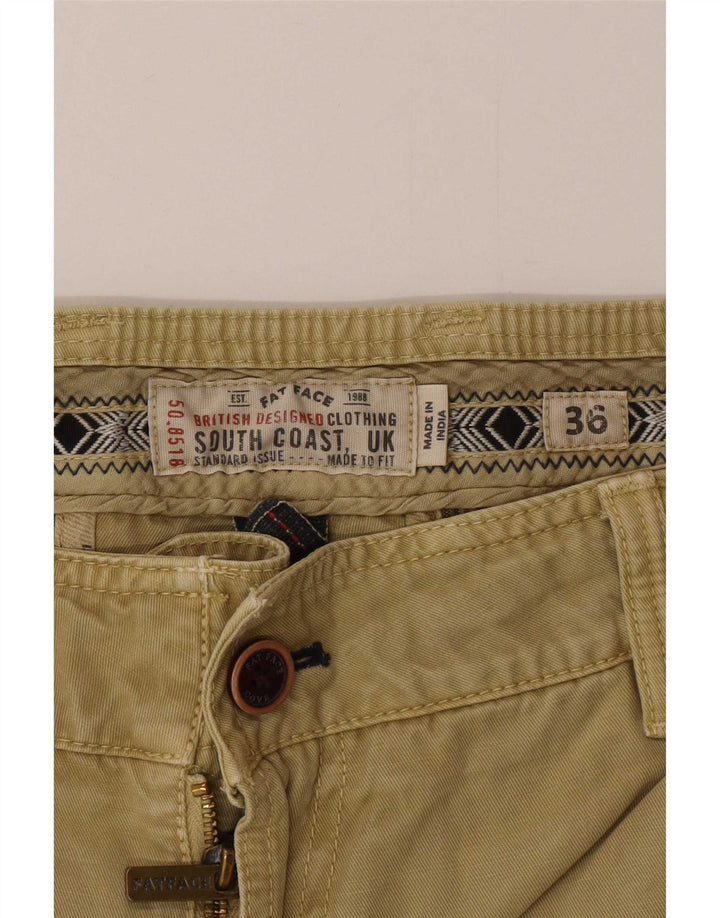Pantaloni scurți chino pentru bărbați Fat Face W36 Large Kaki Bumbac