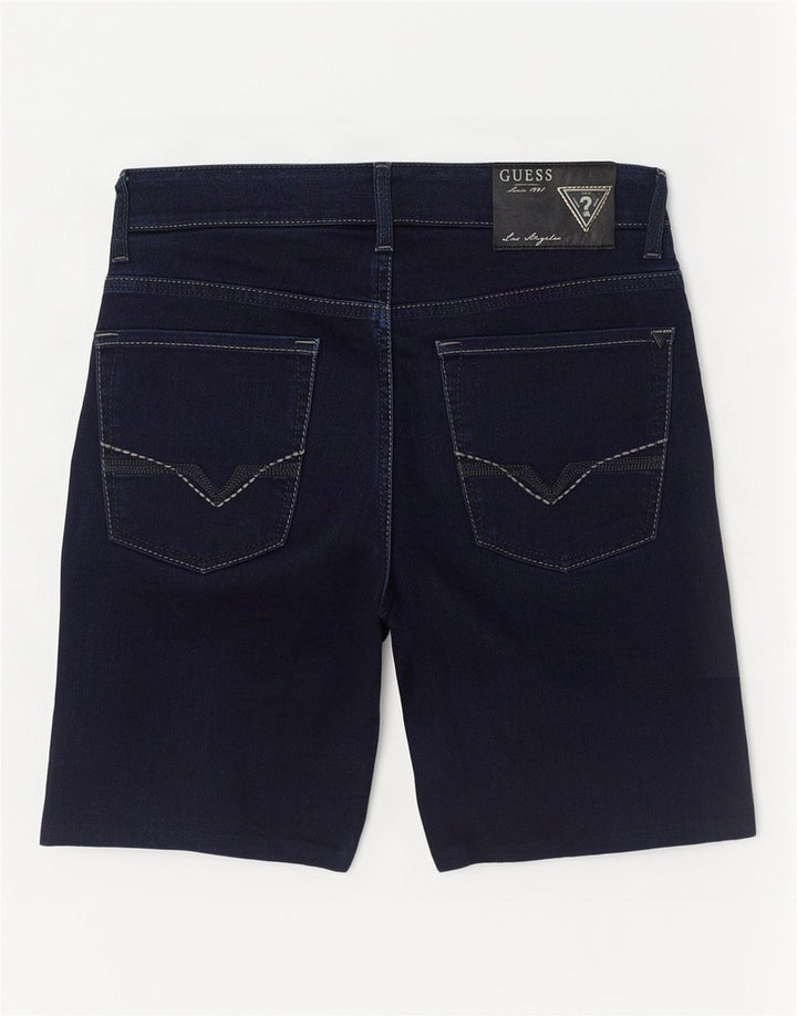 Guess Pantaloni scurți din denim pentru bărbați W33 Medium Bleumarin