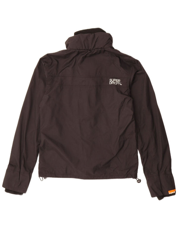 Jachetă de ploaie grafică Superdry pentru bărbați UK 36 Small Black Nylon