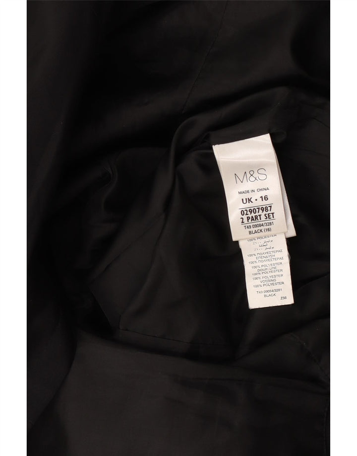 Trench pentru femei Marks & Spencer UK 16 Poliester negru mare
