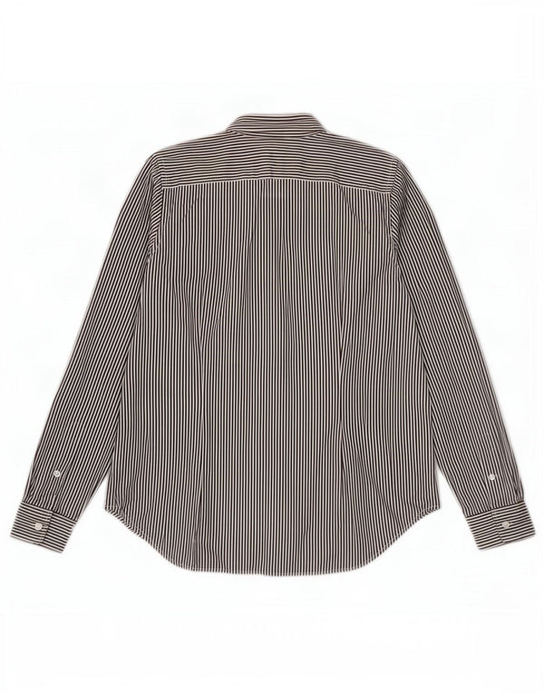 Cămașă pentru femei Ralph Lauren slim fit US 14 XL maro bumbac cu dungi