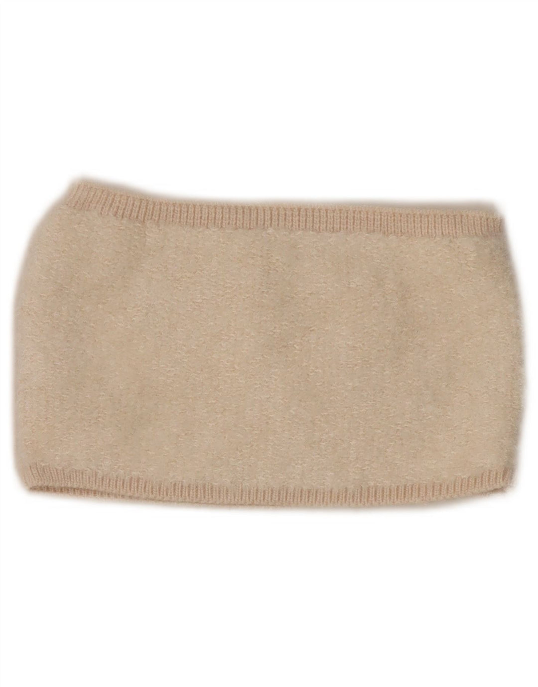 Top Crop tricot pentru femei Zara UK 8 Mic Bej Acrilic