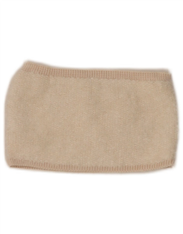 Top Crop tricot pentru femei Zara UK 8 Mic Bej Acrilic