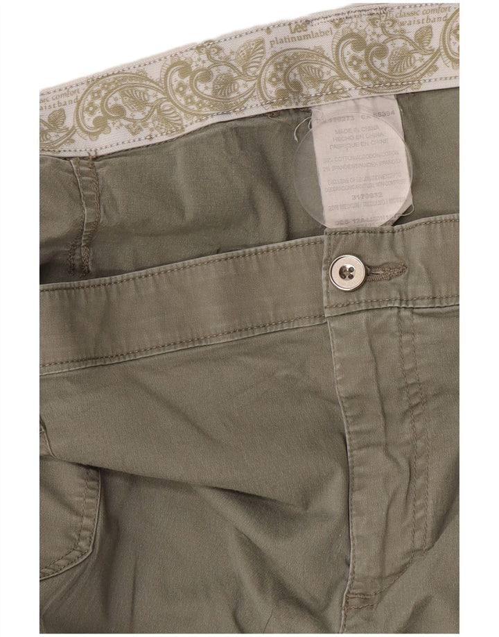 Pantaloni Capri pentru femei Lee L40 L19 bumbac gri