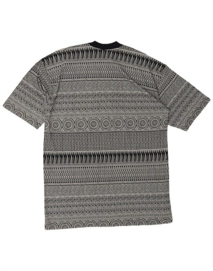 Tricou Kenzo pentru bărbați cu model abstract Top 2XL gri, bumbac geometric, de designer