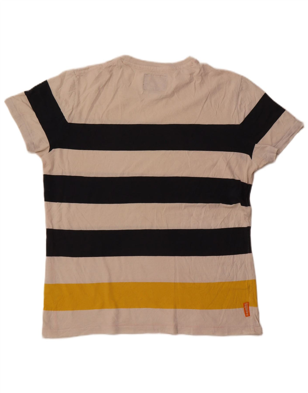 Tricou pentru bărbați Superdry Top 2XL din bumbac cu dungi alb