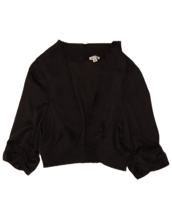 Top bolero cu mânecă scurtă pentru femei Marks & Spencer, cu autograf, UK 18 XL, negru